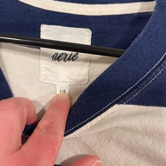 Aerie rugby striped long sleeved top - Picture 2 of 3